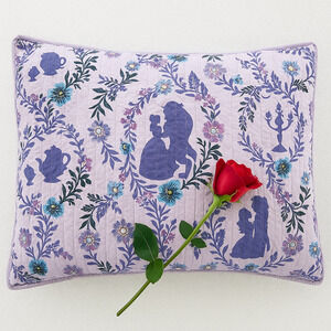Vera Bradley x Disney Beauty and the Beast King Sham Lilac Topaz Quilted